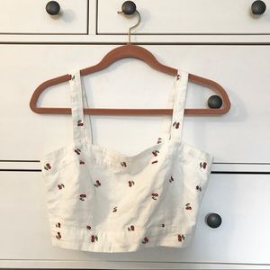 Cherry crop shirt